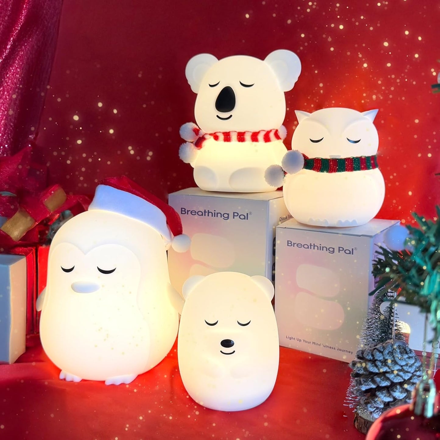 Breathing Pal 'Bonnie'- Mindfulness Breathing Light, Guided Visual Meditation Breathing Light, Anxiety Relief Items for Calm down Corner/Meditation/Sleep for Adult&Kid