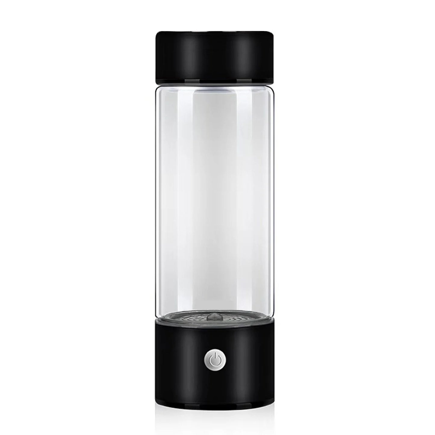 Hydrogen Water Bottle - Portable Hydrogen Water Generator - Hydrogen Water Ionizer Machine - Rich Hydrogen Water Glass Health Cup - Hydrogenated Water Bottle for Home and Travel (Black)