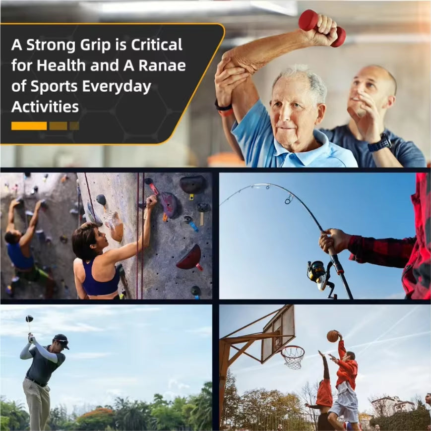 Grip Strength Tester 265Lbs/120Kg Grip Strength Meter Digital Hand Dynamometer USB LCD Screen Hand Grip for Power Training Sport