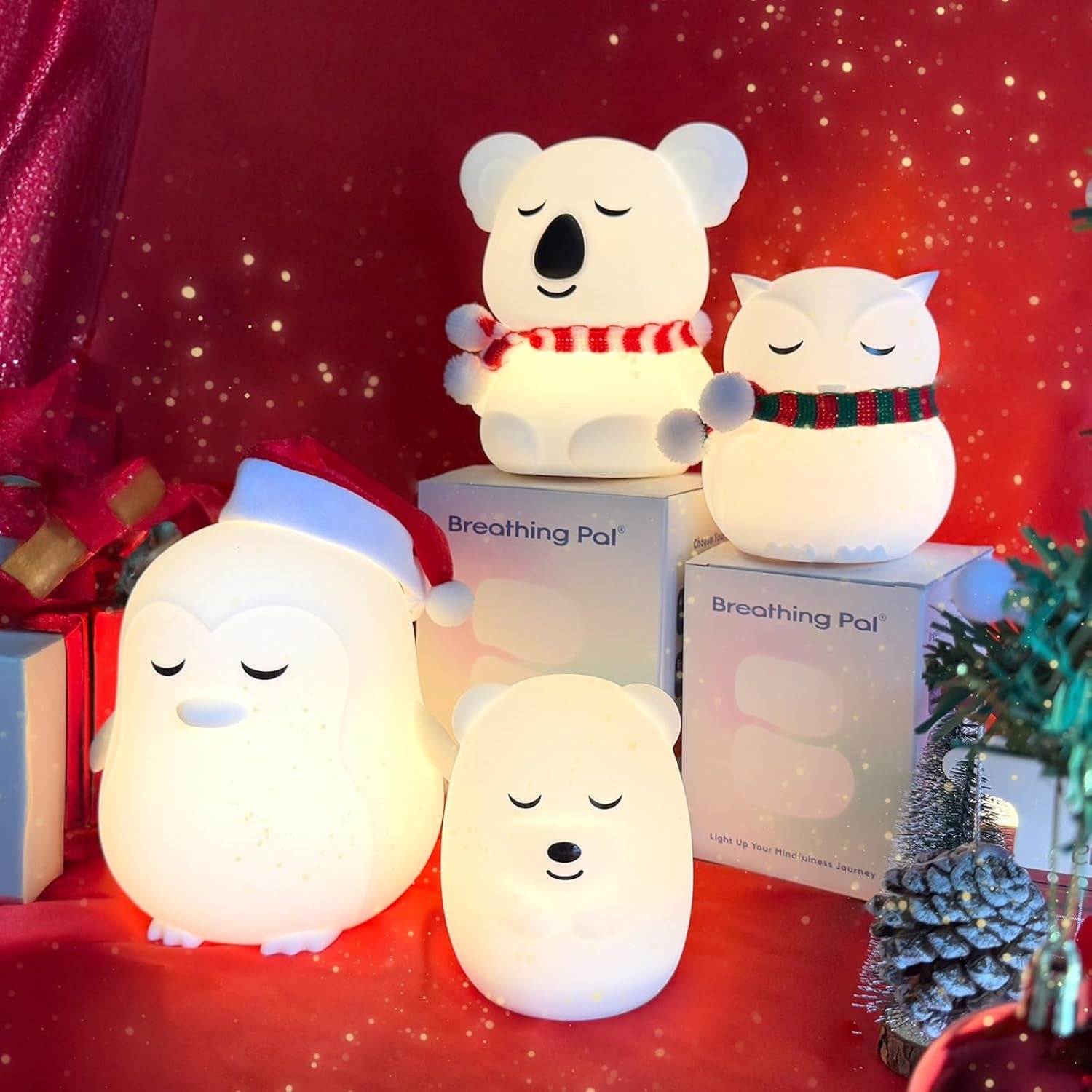 Breathing Pal 'Bonnie'- Mindfulness Breathing Light, Guided Visual Meditation Breathing Light, Anxiety Relief Items for Calm down Corner/Meditation/Sleep for Adult&Kid