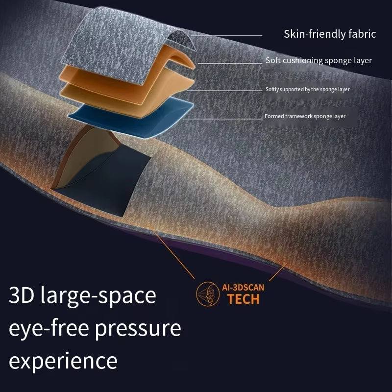 Eye Mask Sleep 3D Stereoscopic Sleep Aid for Men Women Adult Portable for Sleeping Block Out Light Eye Mask Travel