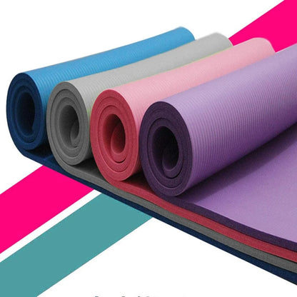 Small Yoga Mat 15 Mm Thick Anti-Skid Sports Fitness Mat Non-Slip Yoga Mat for Home Gym Yoga Exercises Pilates Workout Daily Use with Anti-Slip Surface and Eco Friendly, Black, 1Pcs